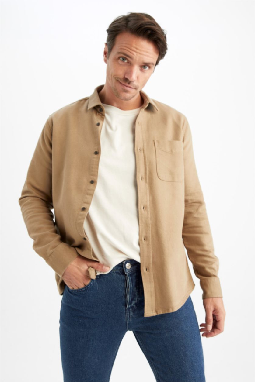 MAN Vison Modern Fit Long Sleeve Shirt