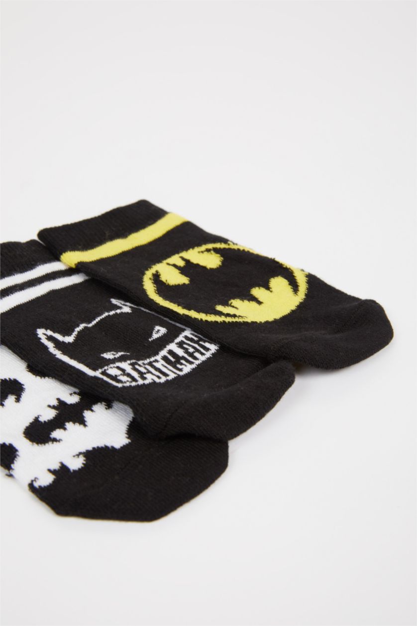 GARÇONS Karma Lot de 3 paires de Chaussettes Courtes Batman en Coton pour Garçon