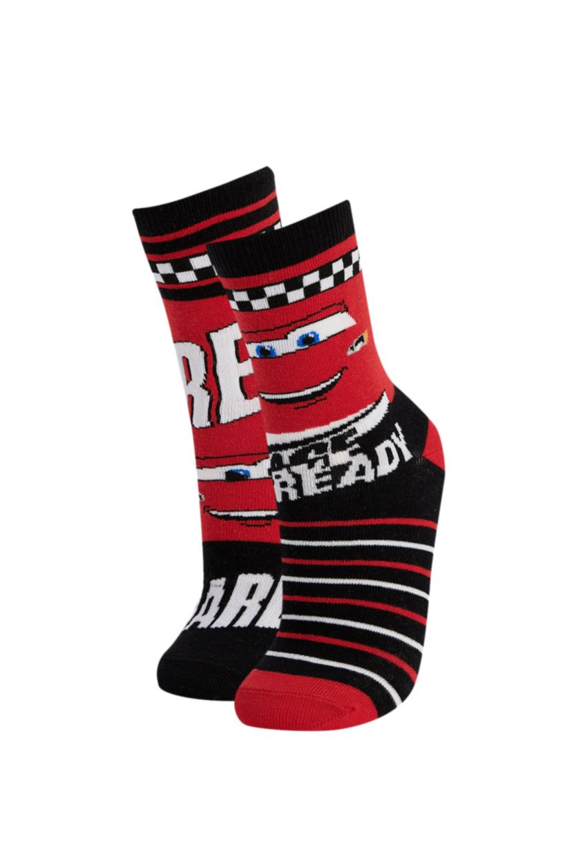 Erkek Çocuk - Genç Erkek Karma Erkek Çocuk Cars Pamuklu 2'li Uzun Çorap