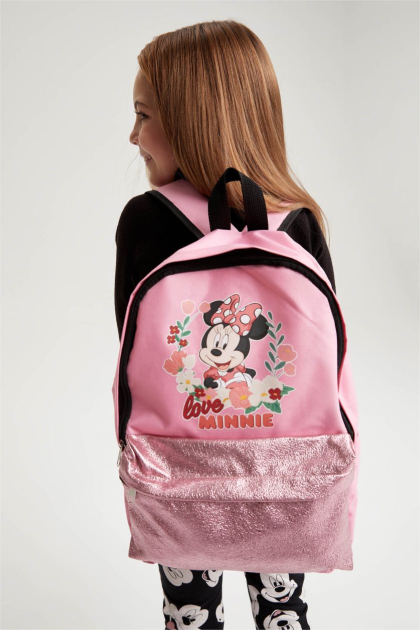 Kız Çocuk - Genç Kız Pembe Kız Çocuk Disney Mickey & Minnie Lisanslı Okul Sırt Çantası