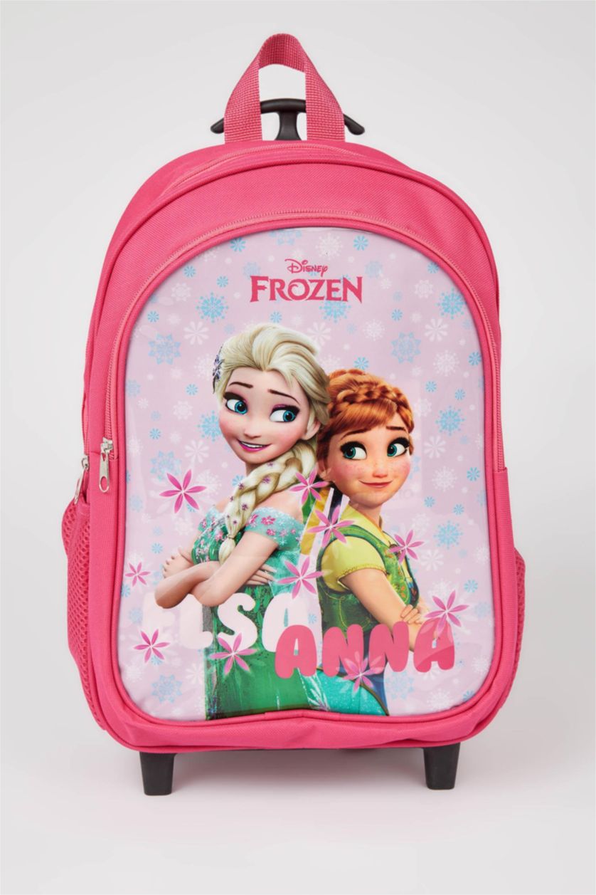 GIRLS & TEENS Fushsia Girl's Frozen Licensed Checked School Bag