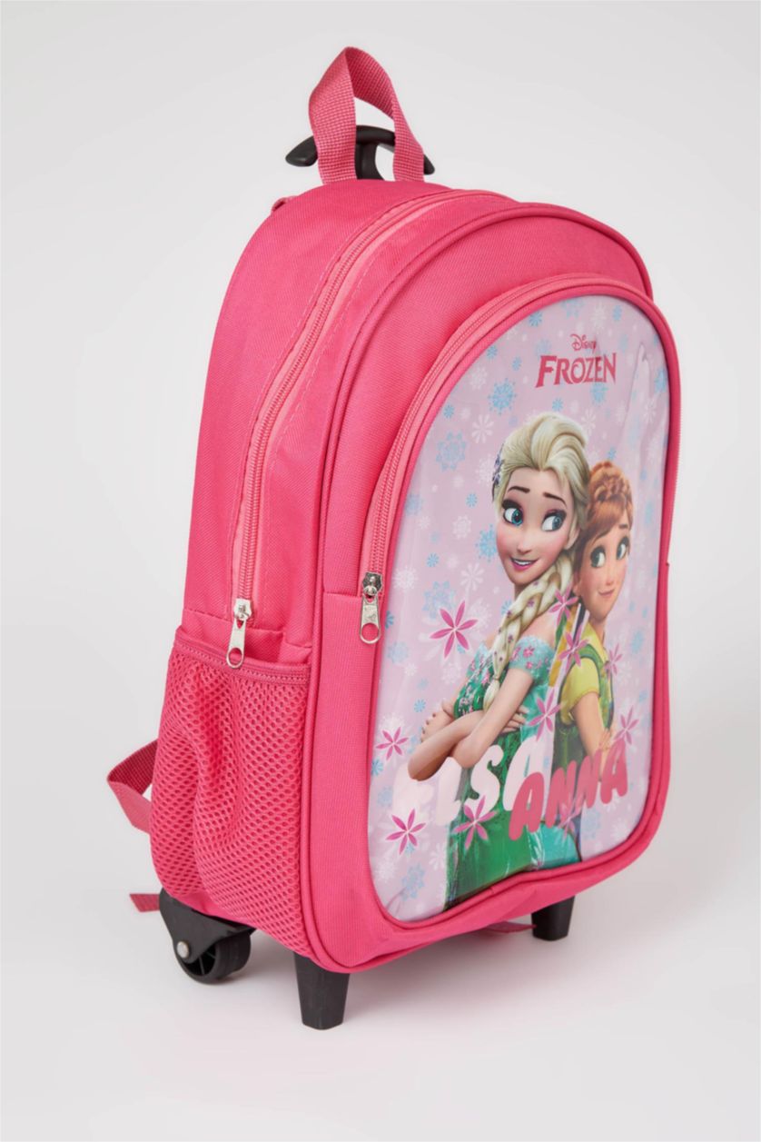 GIRLS & TEENS Fushsia Girl's Frozen Licensed Checked School Bag