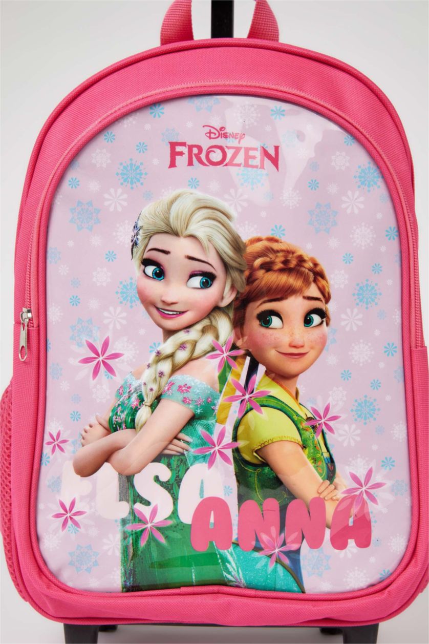 GIRLS & TEENS Fushsia Girl's Frozen Licensed Checked School Bag