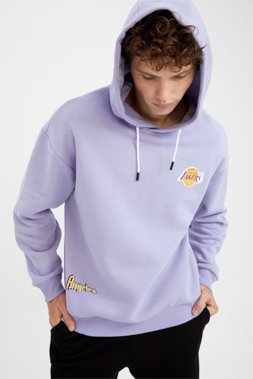 MAN Lilac NBA Los Angeles Lakers Licensed Sweatshirt