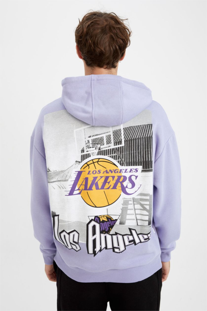 MAN Lilac NBA Los Angeles Lakers Licensed Sweatshirt