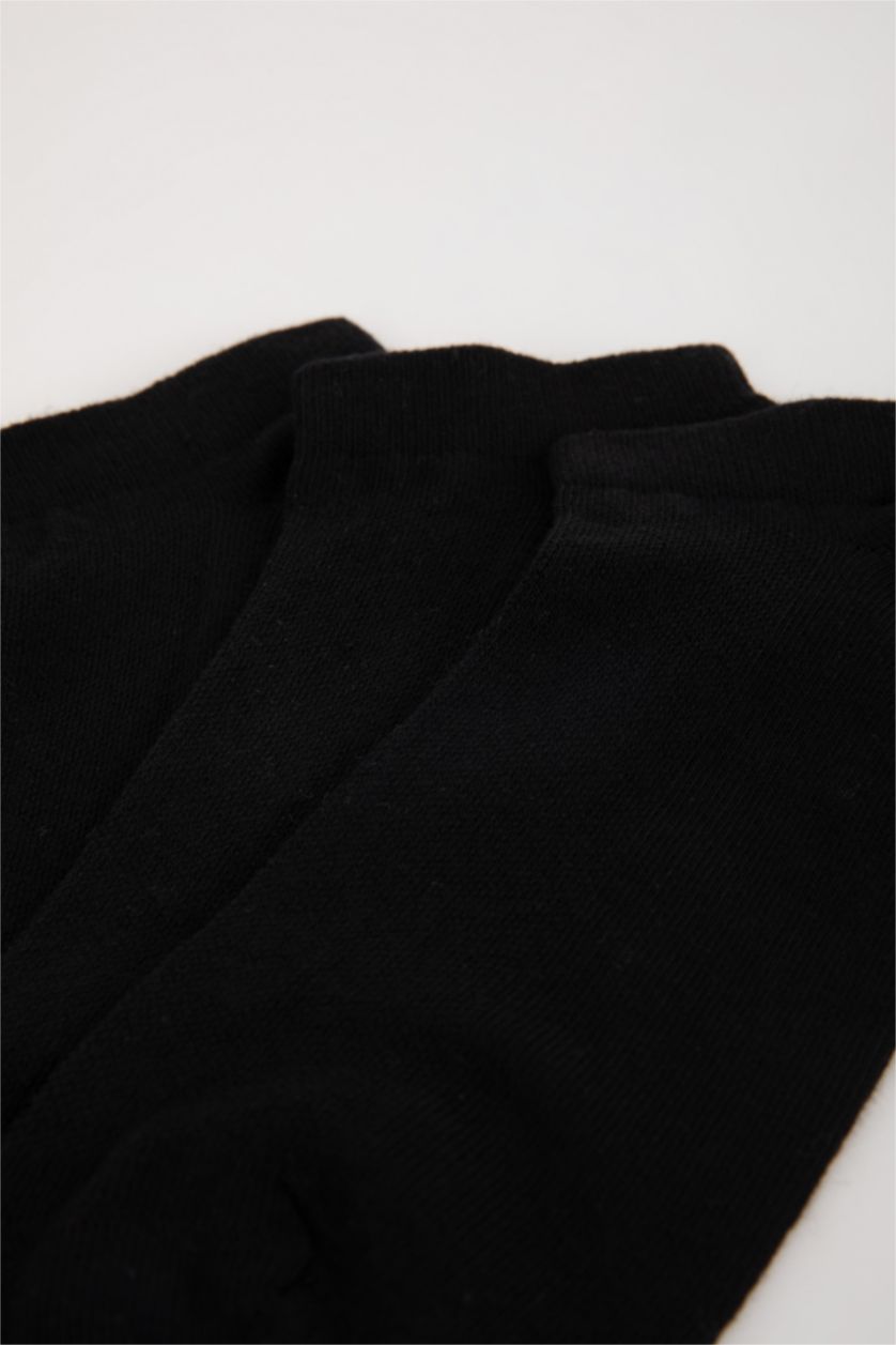 رجالي أسود شرابات قصيرة قطن اولادي - 3 قطع