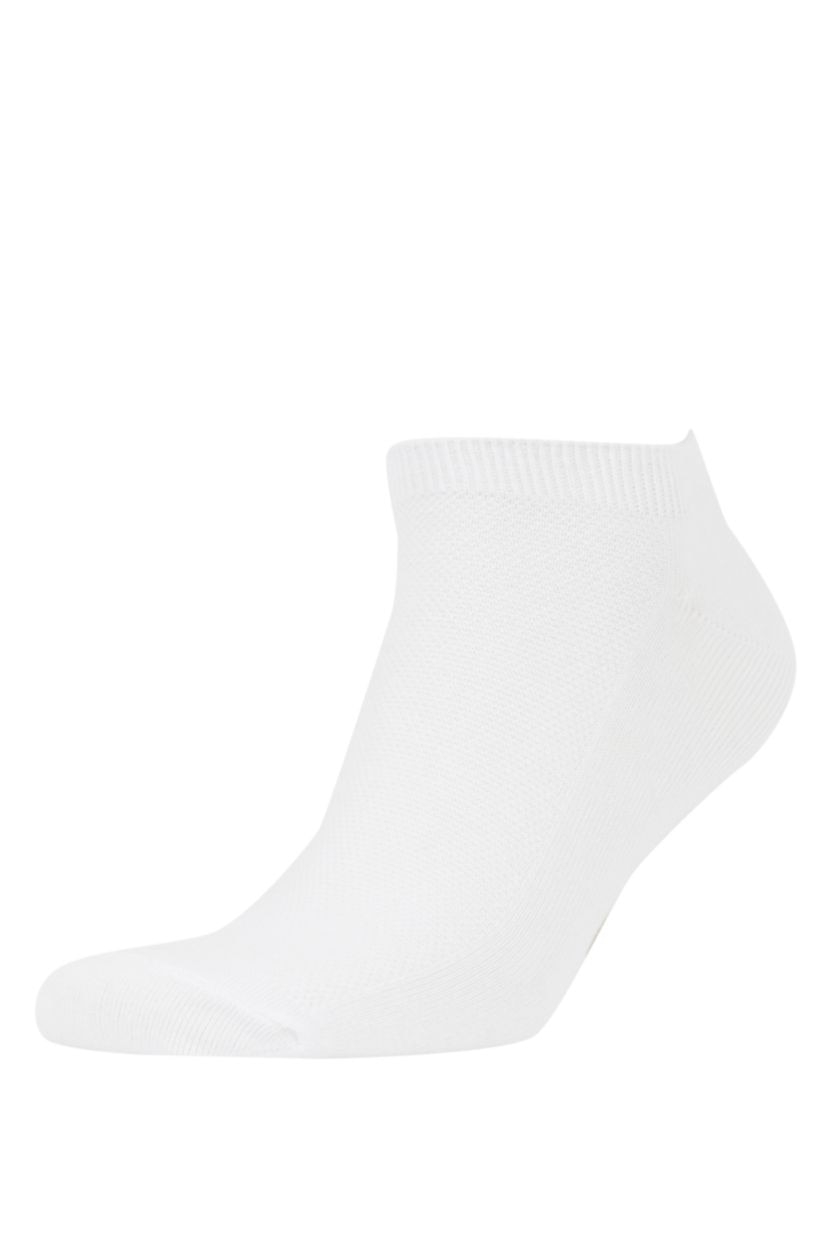 Men White 3 piece Cotton Short Socks