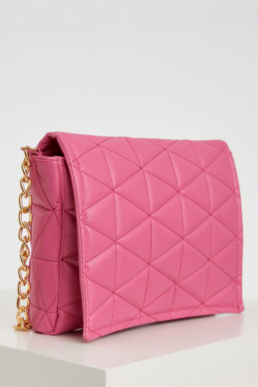 FEMME Rose Sac bandoulière chaîne matelassé pour femme