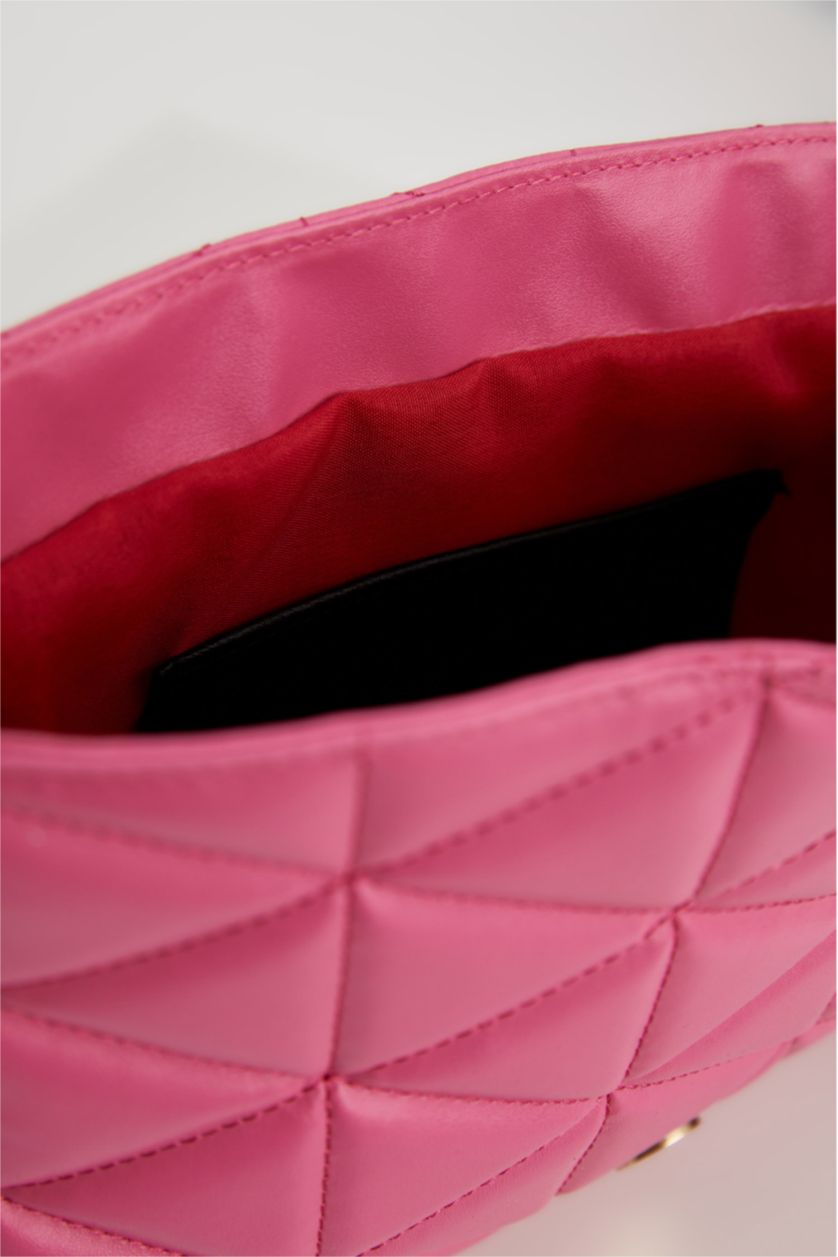 FEMME Rose Sac bandoulière chaîne matelassé pour femme