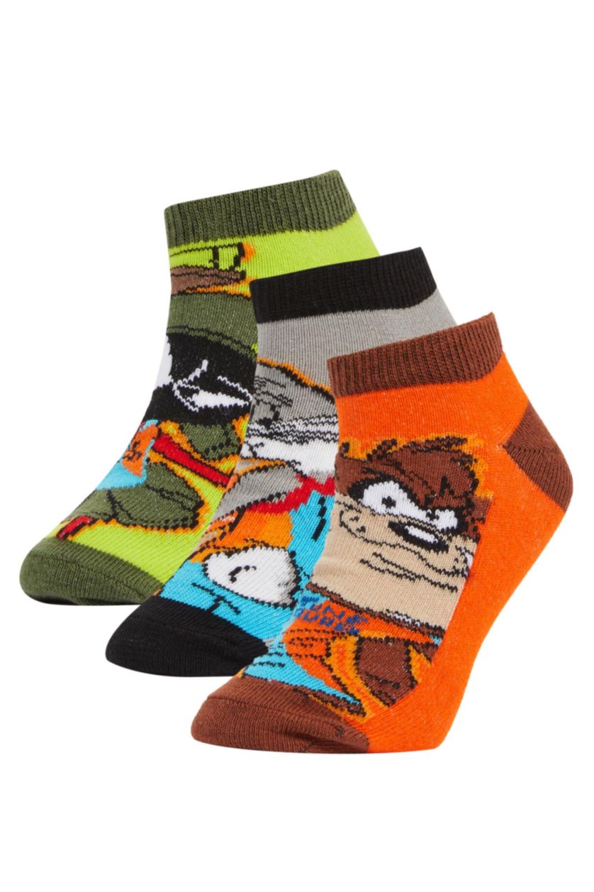 أولاد Karma طقم  3 جوارب قطنية ولادية مرخص من Space Jam