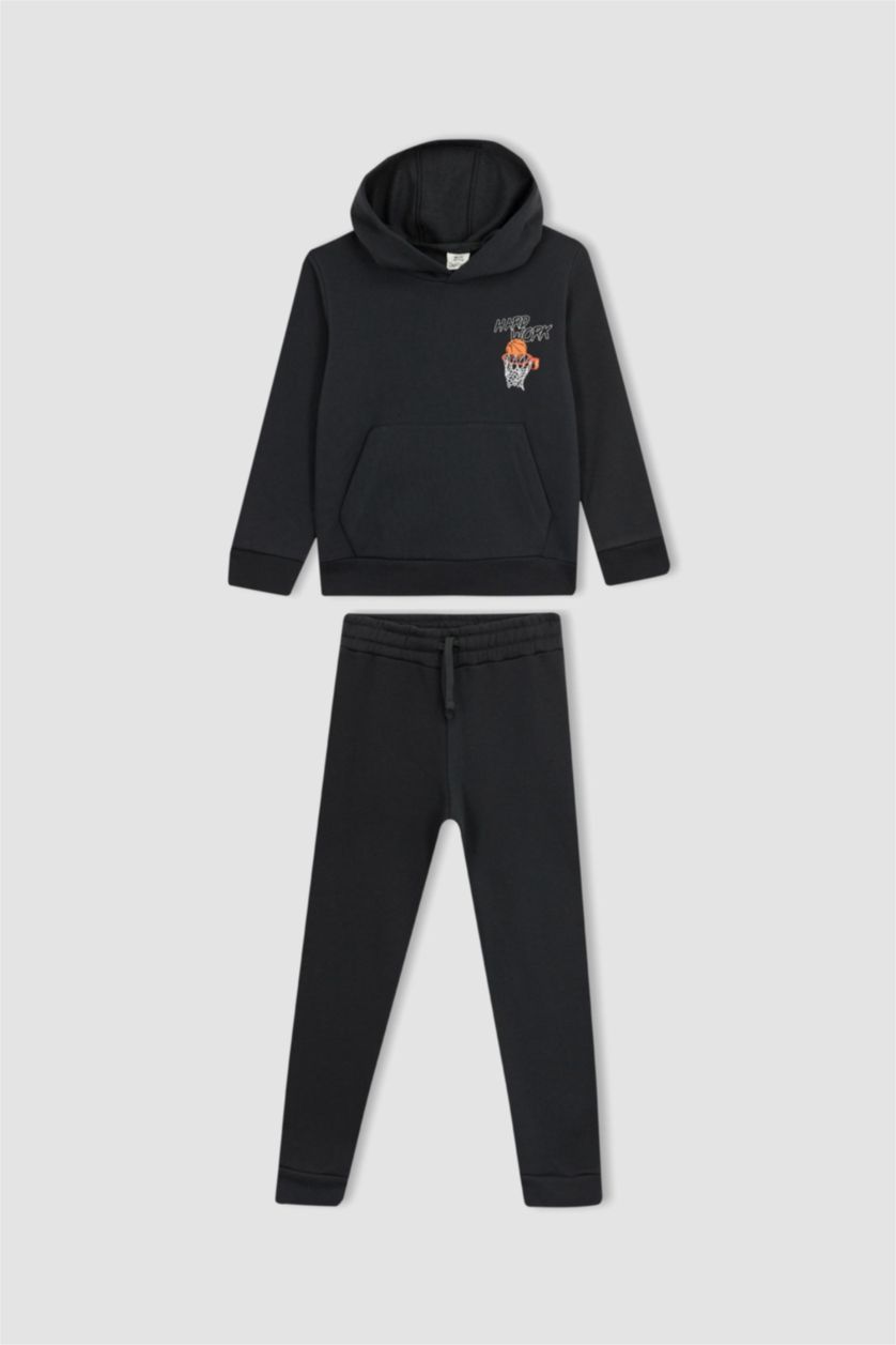 GARÇONS Anthracite Ensemble En Tricot Manche Longue 2 Garçon