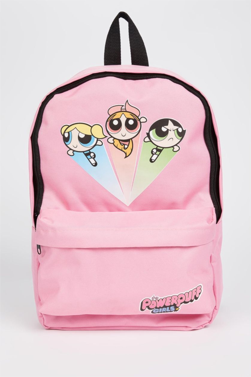 Kız Çocuk - Genç Kız Açık Pembe Kız Çocuk PowerPuff Girls Lisanslı Sırt Çantası