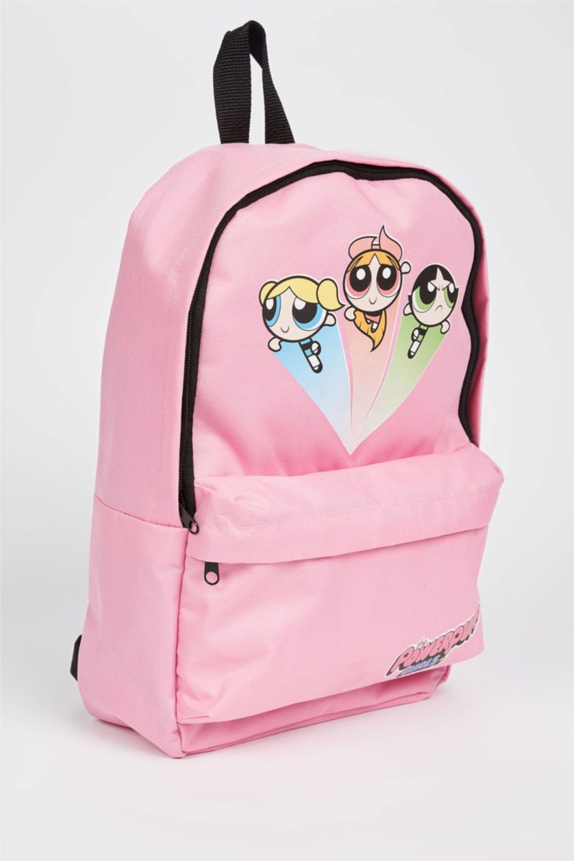 Kız Çocuk - Genç Kız Açık Pembe Kız Çocuk PowerPuff Girls Lisanslı Sırt Çantası