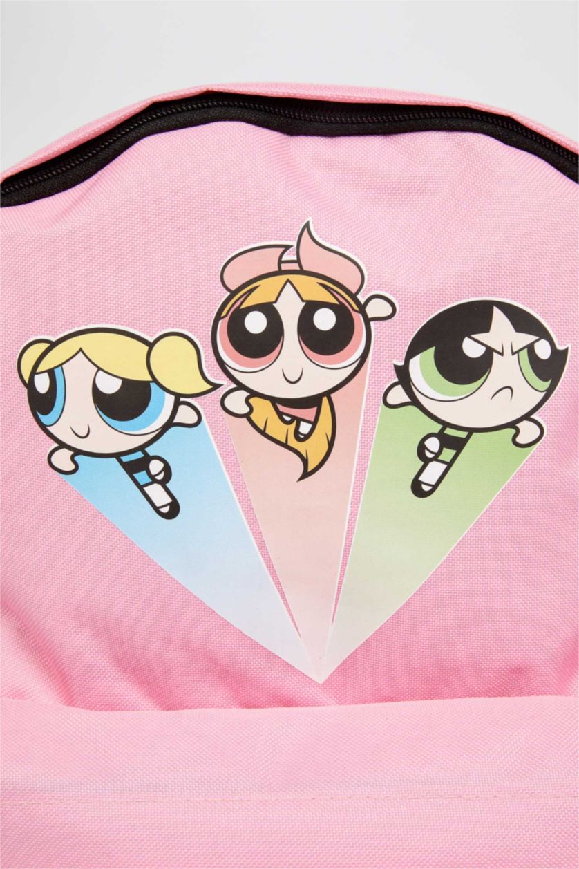 Kız Çocuk - Genç Kız Açık Pembe Kız Çocuk PowerPuff Girls Lisanslı Sırt Çantası