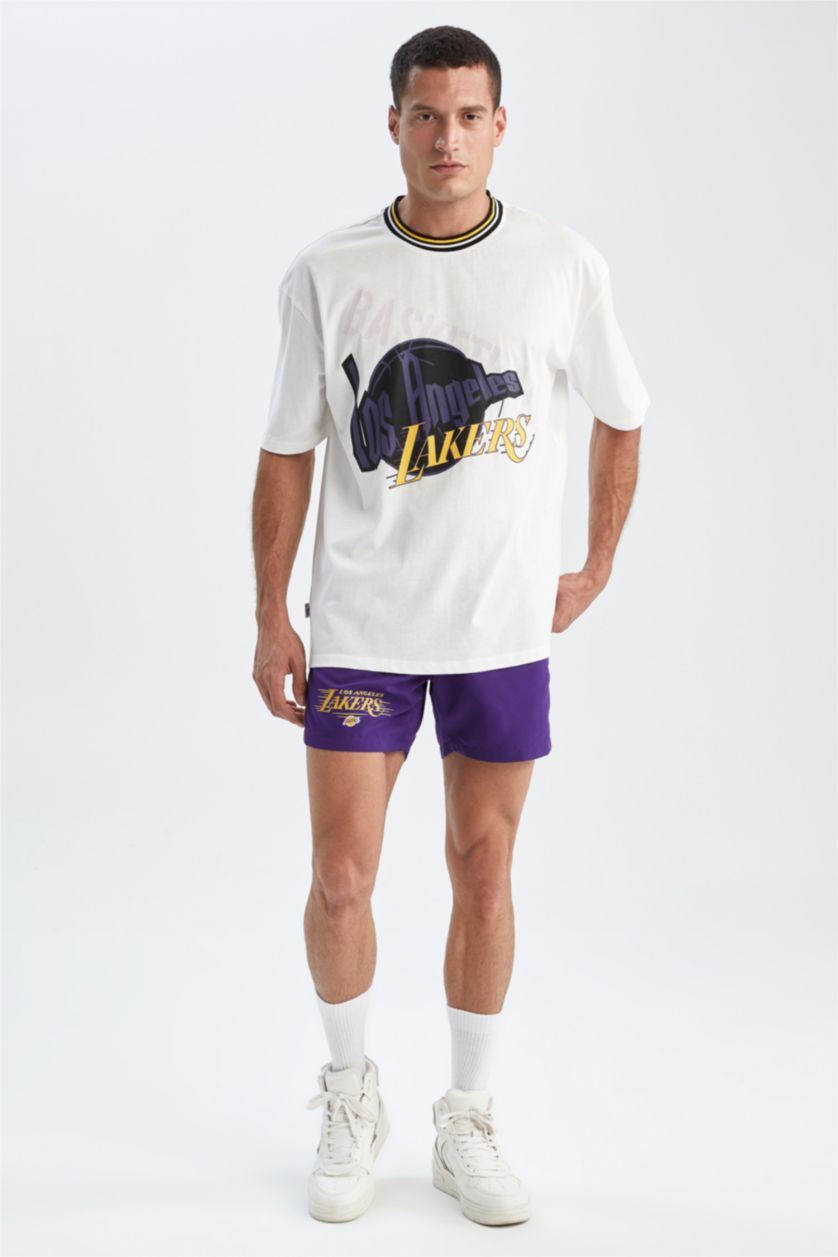 MAN Ecru NBA Los Angeles Lakers Licensed T-Shirt