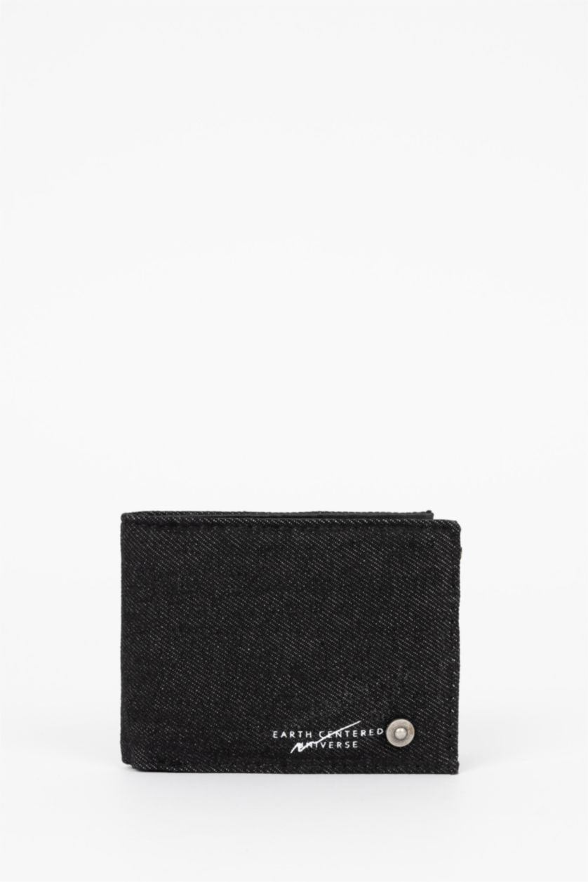 Erkek Siyah Erkek Jean Kumaşlı Cüzdan