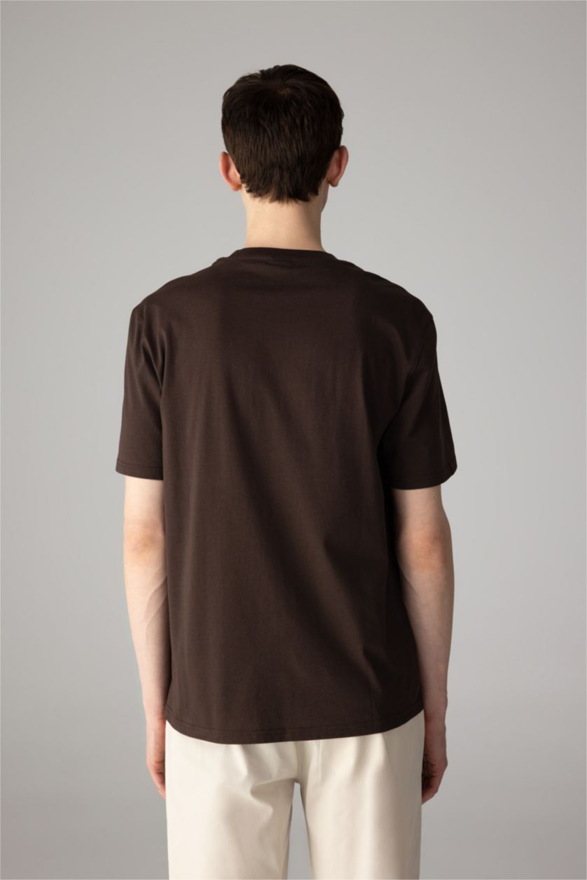 MAN Brown New Regular Fit Short Sleeve T-Shirt