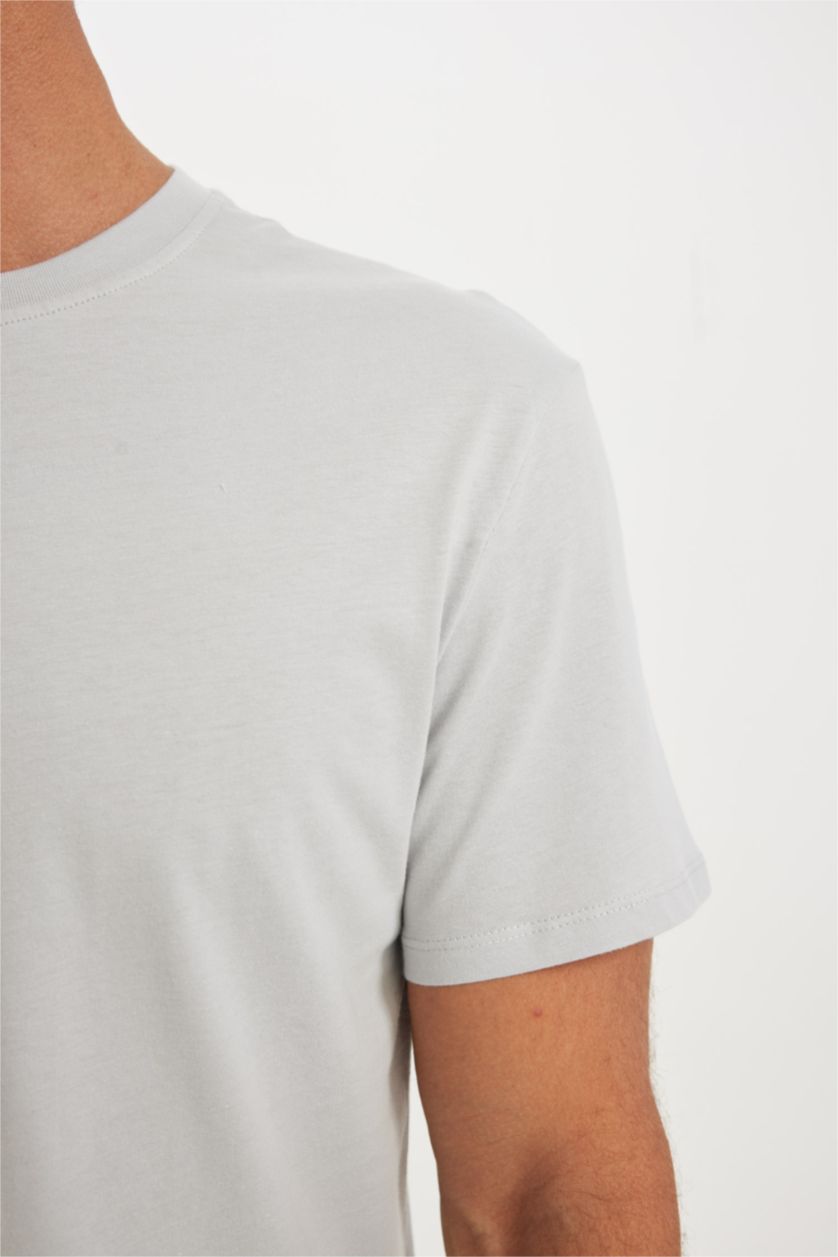 MAN Light Grey New Regular Fit T-Shirt