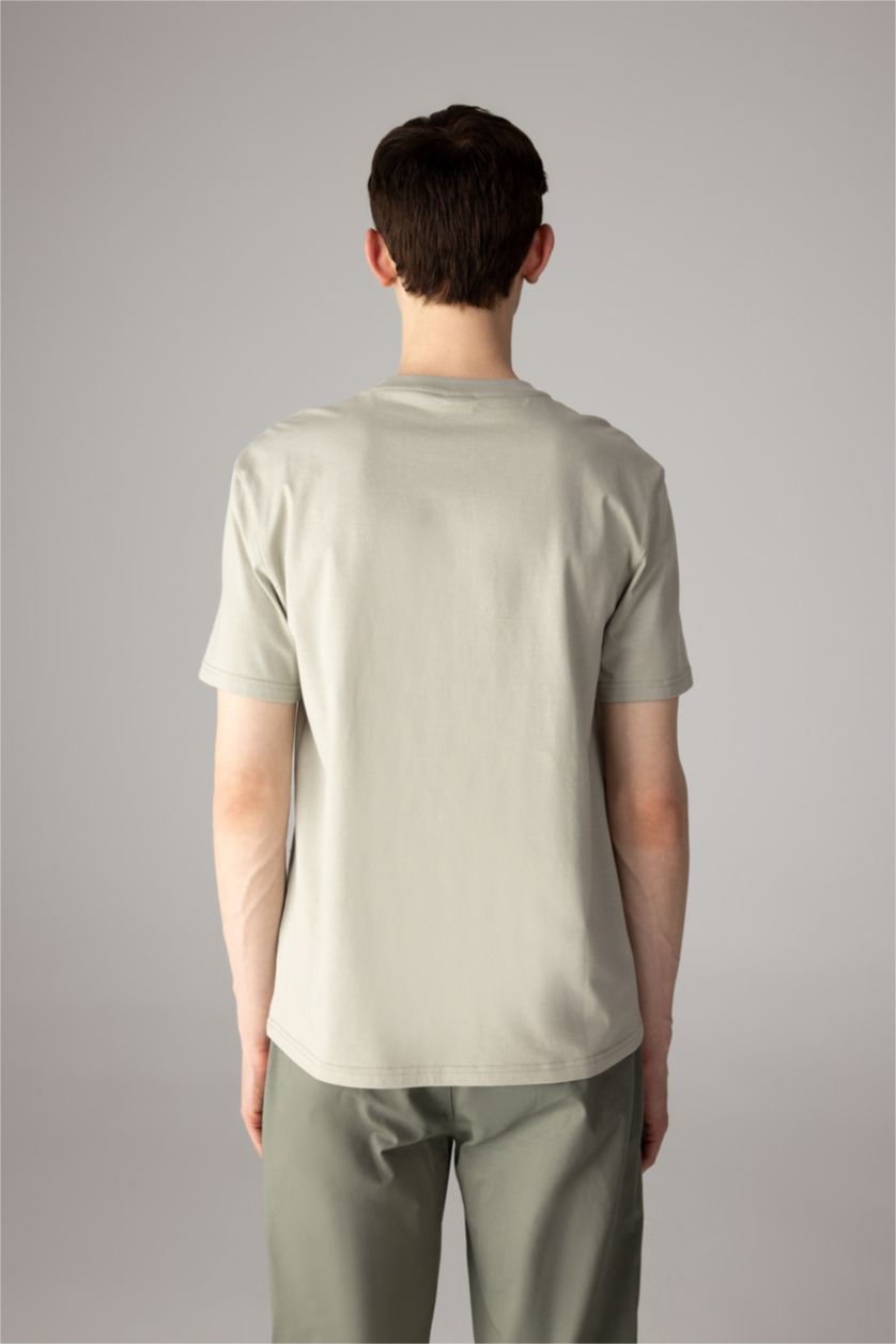 HOMME Kaki Clair T-shirt à manches courtes Nouvelle coupe régulière
