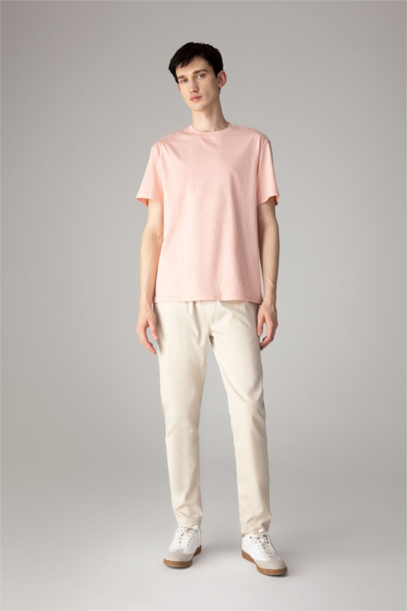 MAN Pink New Regular Fit Crew Neck Basic Cotton T-Shirt