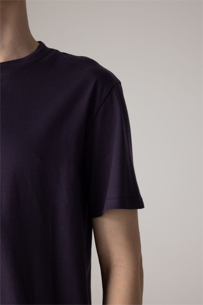 MAN Dark Purple New Regular Fit Short Sleeve T-Shirt