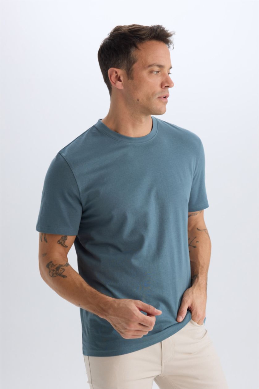 MAN Petrol New Regular Fit Short Sleeve T-Shirt