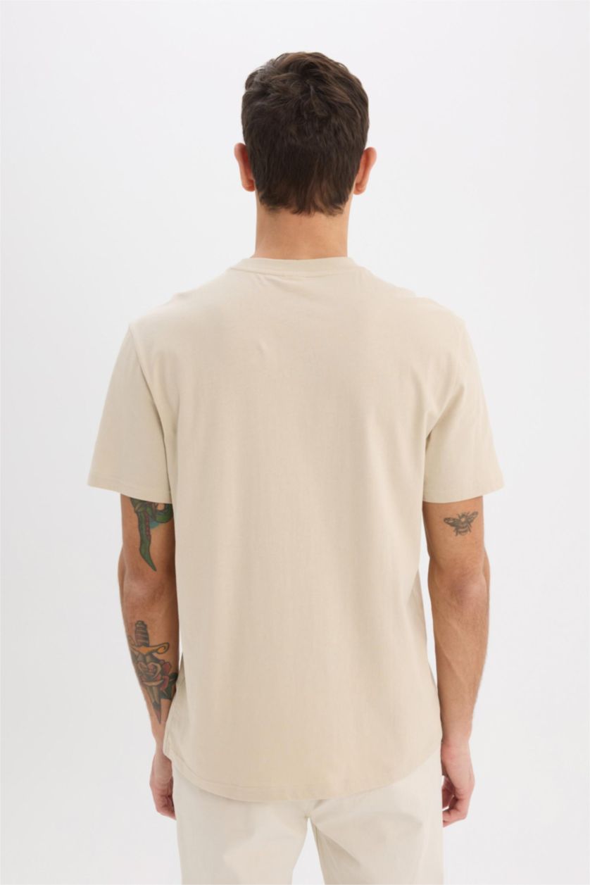 MAN Stone New Regular Fit Crew Neck Basic T-Shirt