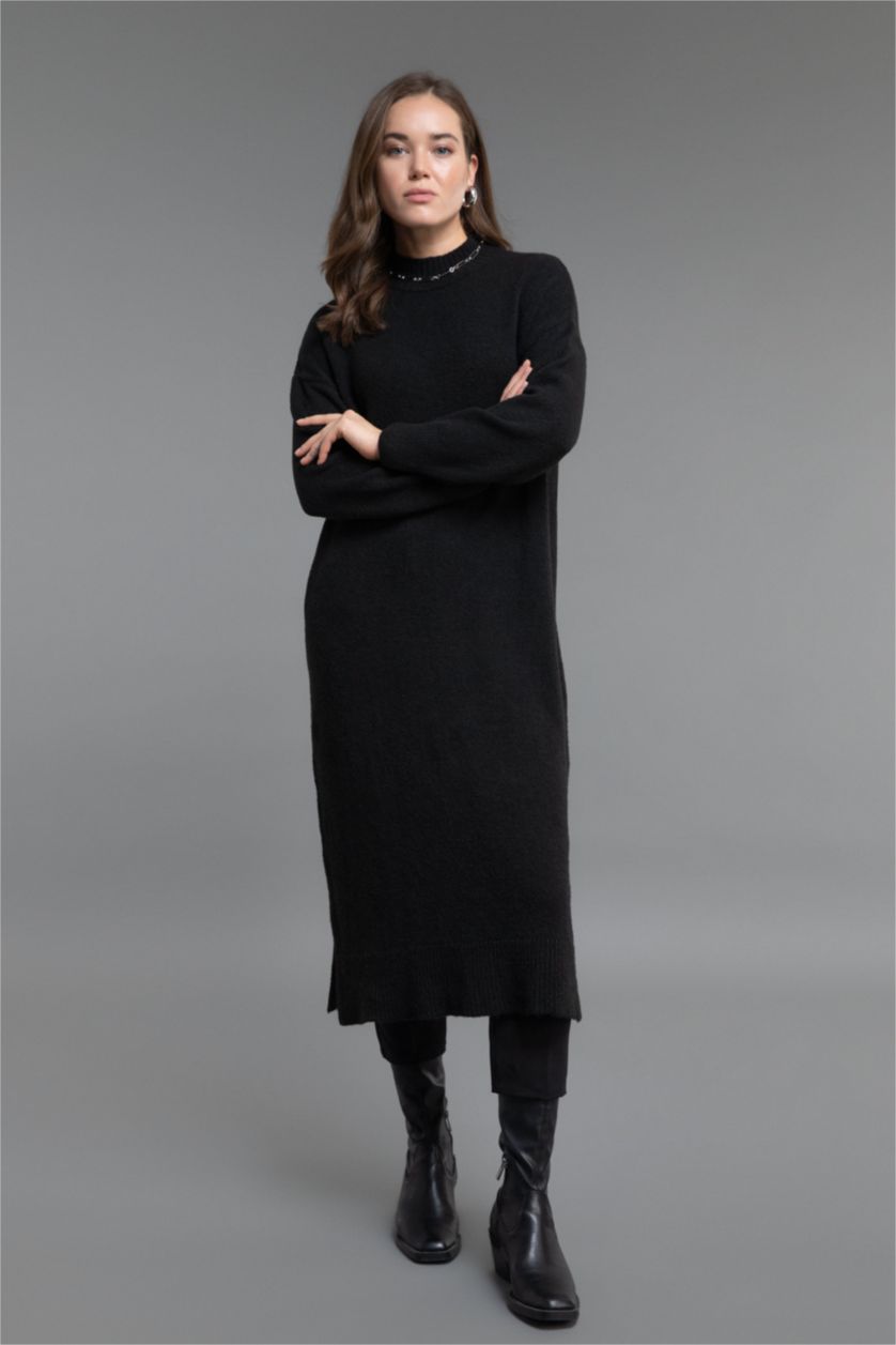 WOMAN Black Regular Fit Tunic