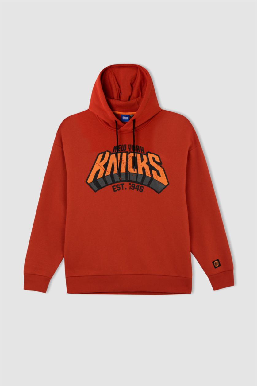 Erkek Turuncu Oversıze Kalın Sweatshirt Kumaşı Sweatshirt
