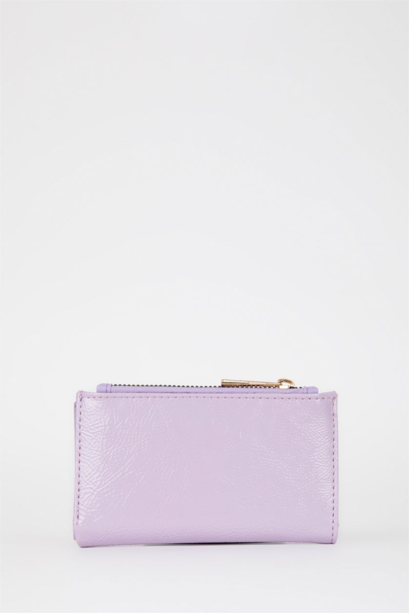 نساء أرجواني محفظة جلد صناعي نسائية منقوشة