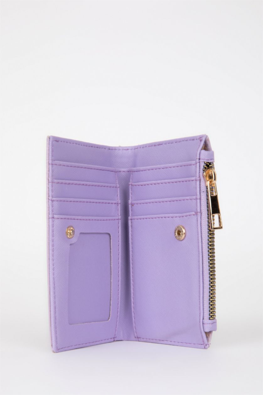 نساء أرجواني محفظة جلد صناعي نسائية منقوشة