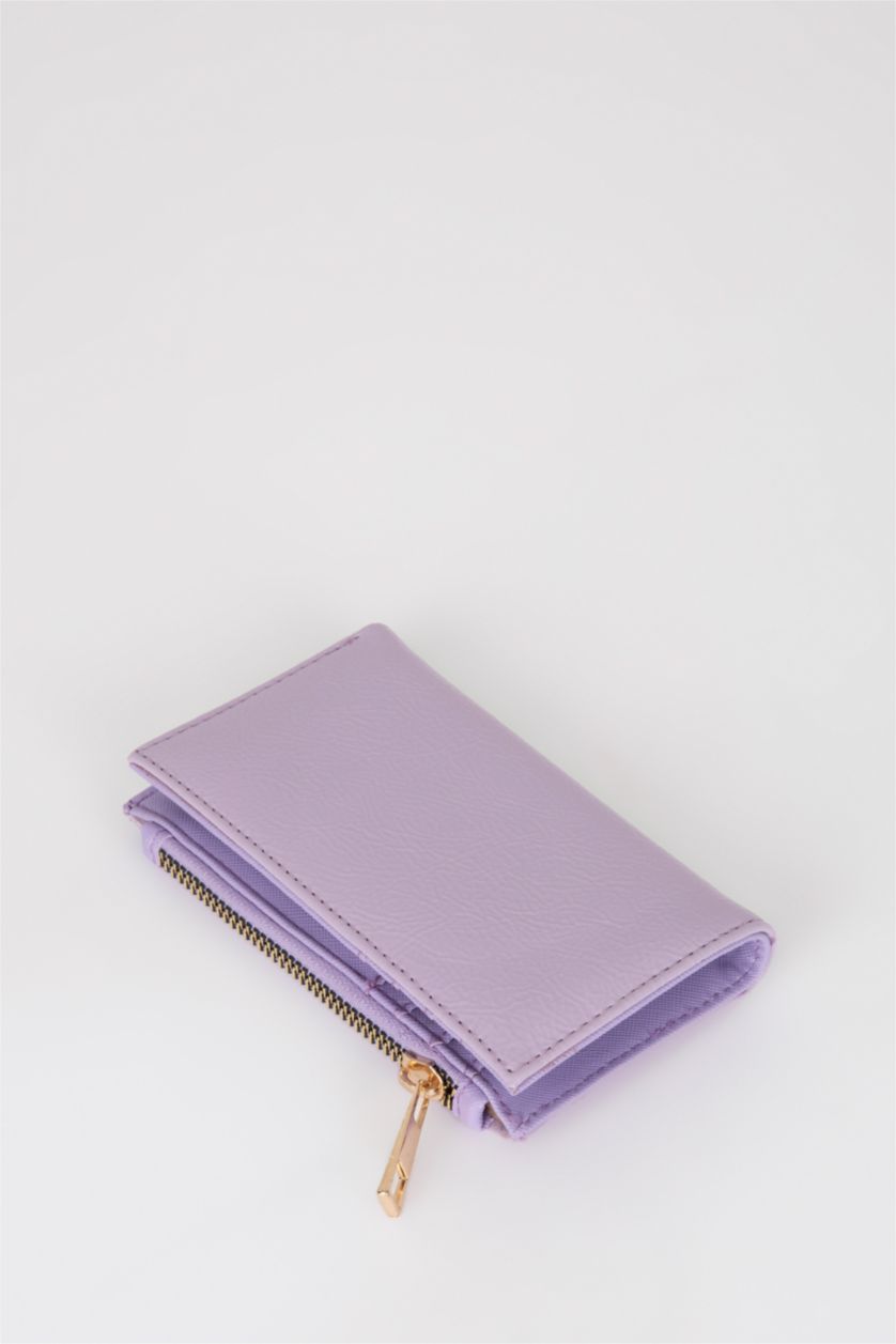 نساء أرجواني محفظة جلد صناعي نسائية منقوشة