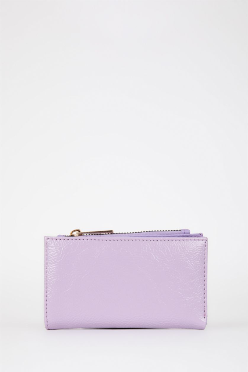 نساء أرجواني محفظة جلد صناعي نسائية منقوشة