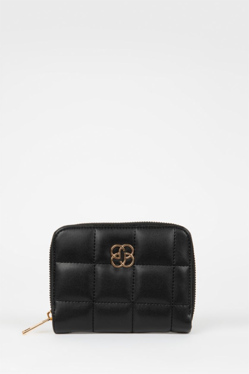 FEMME Noir Portefeuille Cuir Synthétique pour Femme