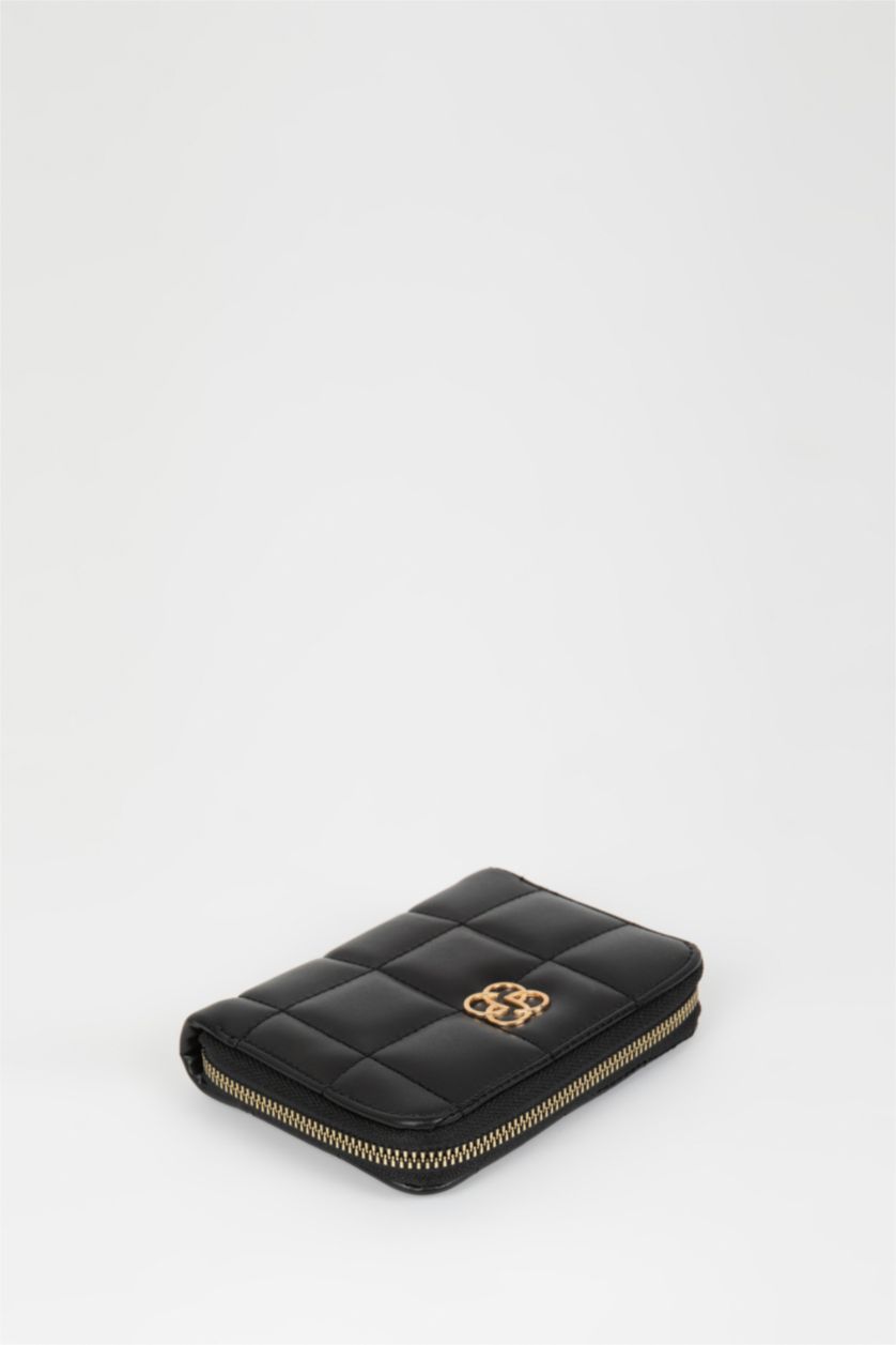 FEMME Noir Portefeuille Cuir Synthétique pour Femme