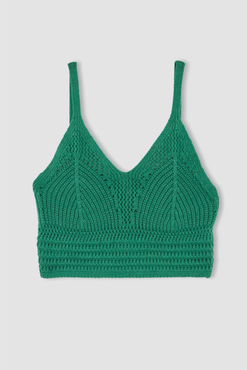 FEMME Vert Coupe slim raccourcie