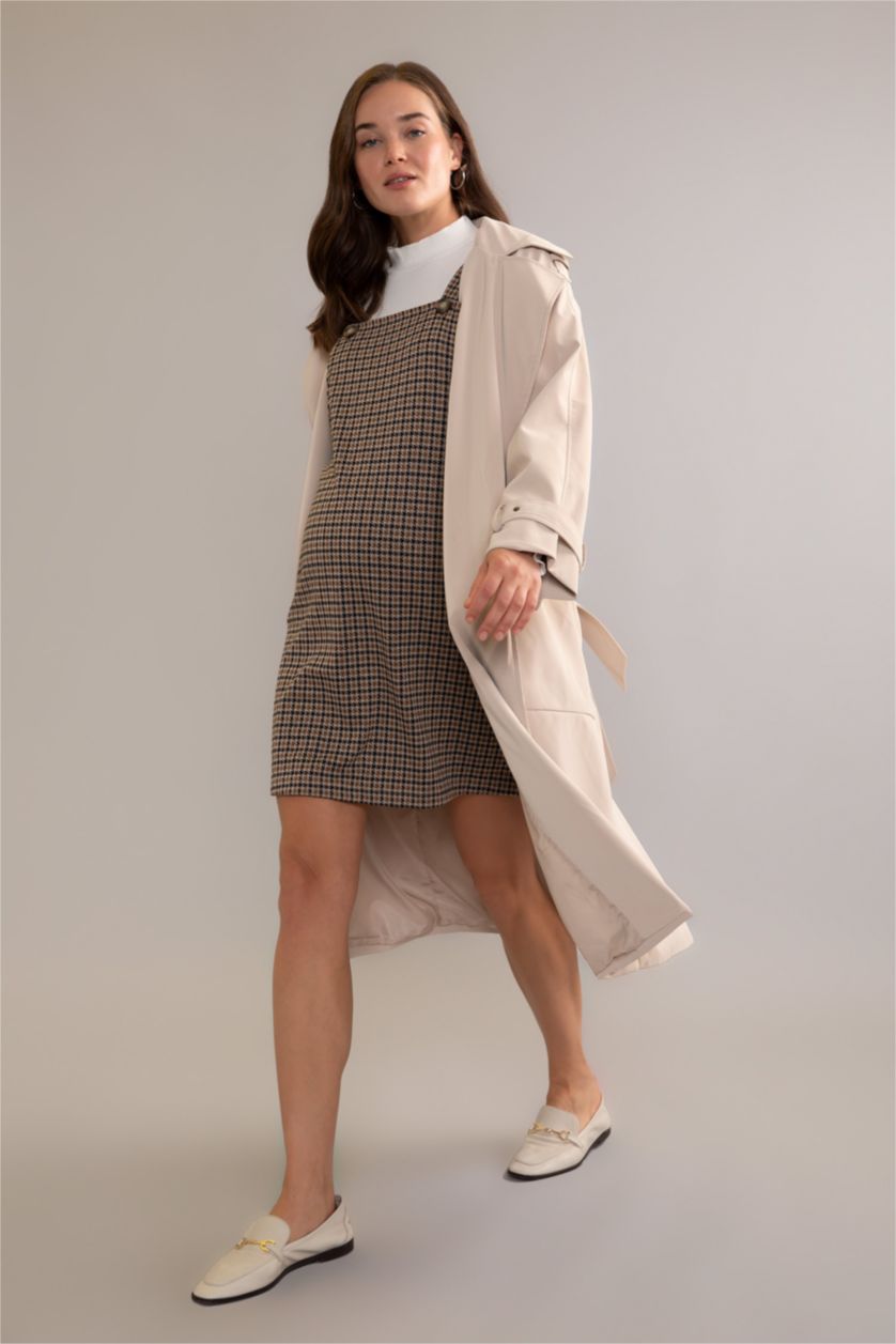 WOMAN Beige Salopet Midi Maternity Dress