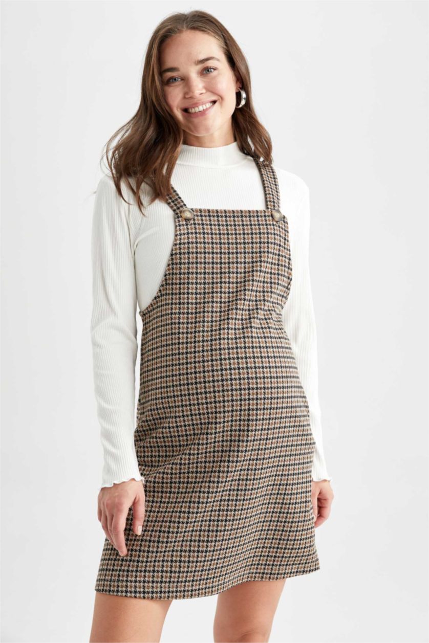 WOMAN Beige Salopet Midi Maternity Dress