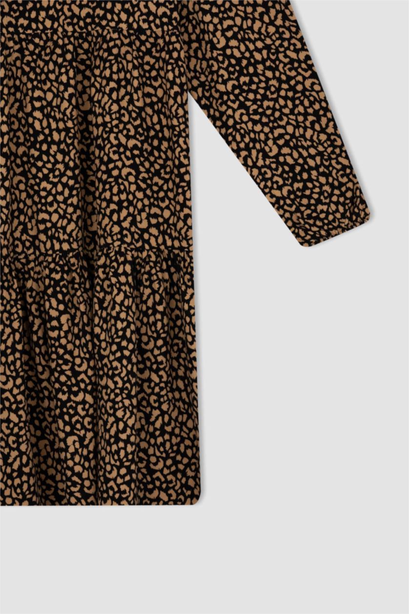 WOMAN Brown Regular Fit Mini Maternity Dress