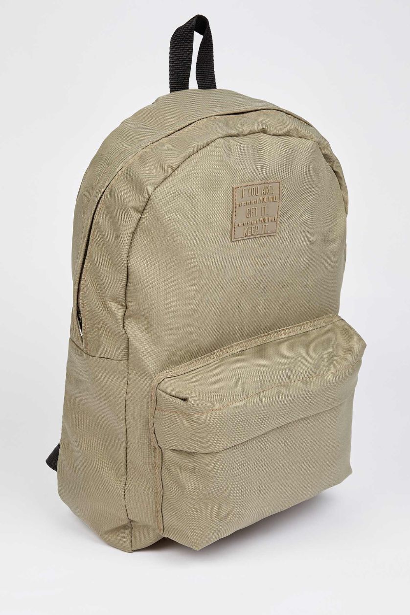 Kadın Haki Unisex Okul Sırt Çantası