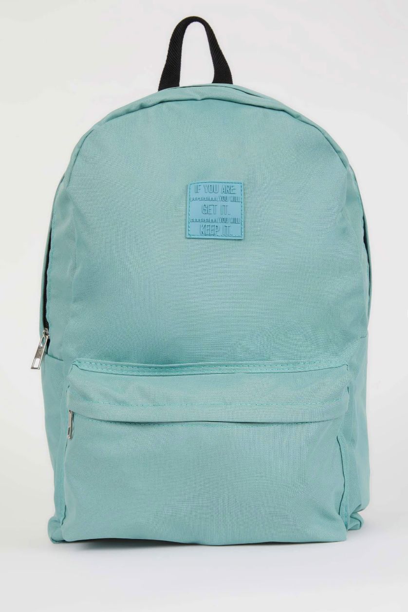 Kadın Turkuaz Unisex Büyük Okul Sırt Çantası