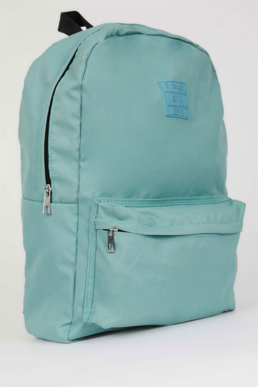 Kadın Turkuaz Unisex Büyük Okul Sırt Çantası