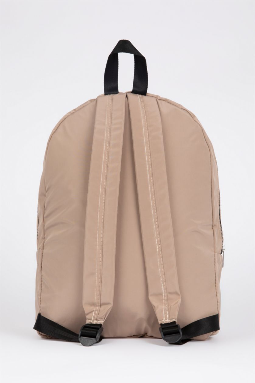 WOMAN Beige Unisex Defacto Fit School Backpack