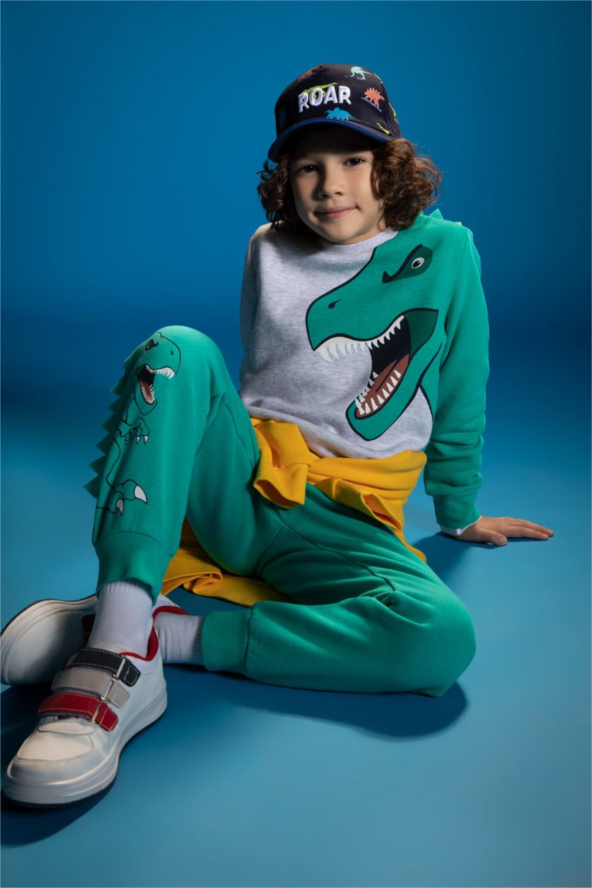 GARÇONS Gris Clair Sweat Garçon En Tissu Épais, Coupe Regular, Col Rond