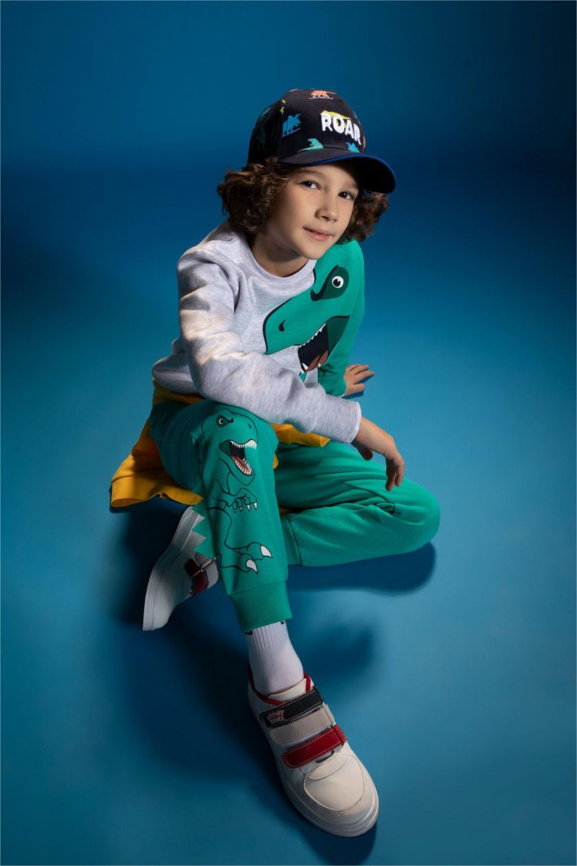 GARÇONS Gris Clair Sweat Garçon En Tissu Épais, Coupe Regular, Col Rond