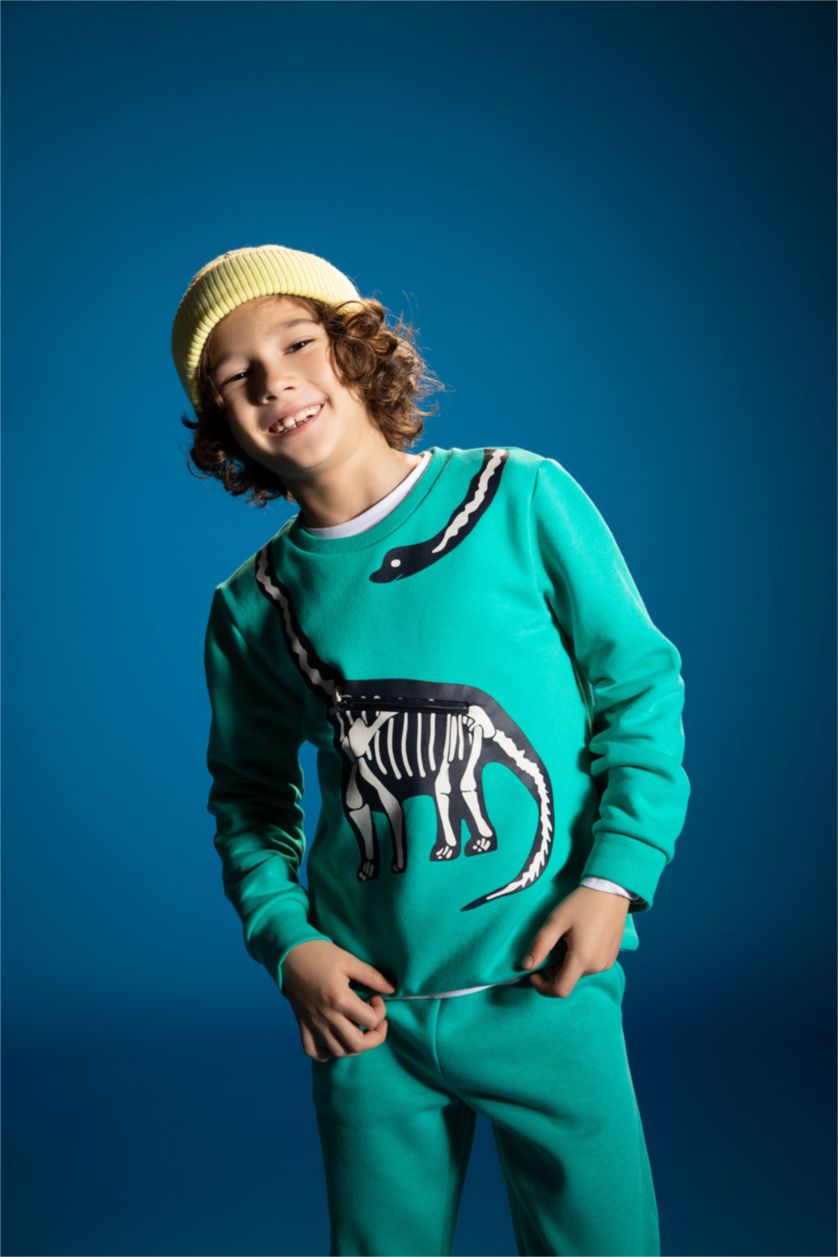 BOYS & TEENS Turquoise قماش سميك قصة عادية