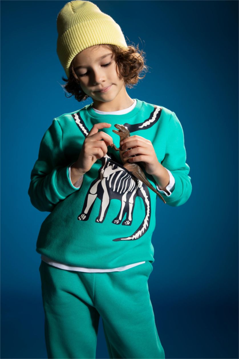 BOYS & TEENS Turquoise قماش سميك قصة عادية