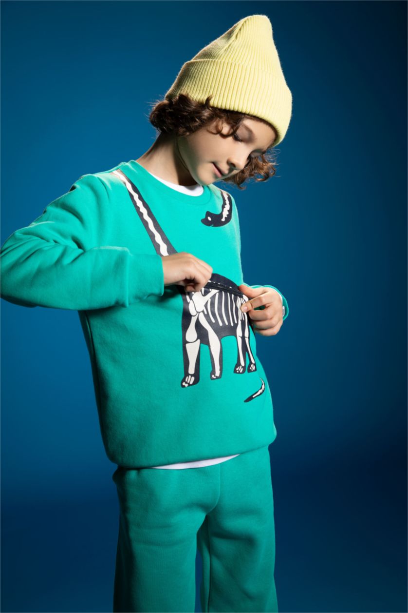 BOYS & TEENS Turquoise قماش سميك قصة عادية
