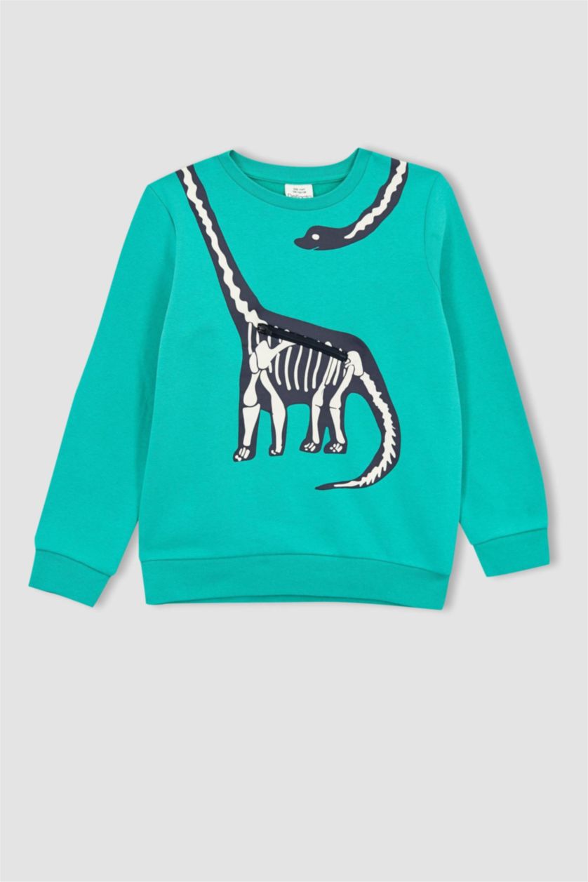 BOYS & TEENS Turquoise قماش سميك قصة عادية