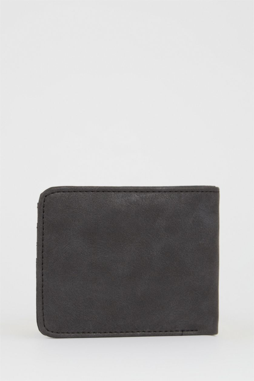 MAN Black Men's Batman Licensed Faux Leather Wallet